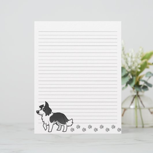 Cartoon Border Collie (Standing Front)