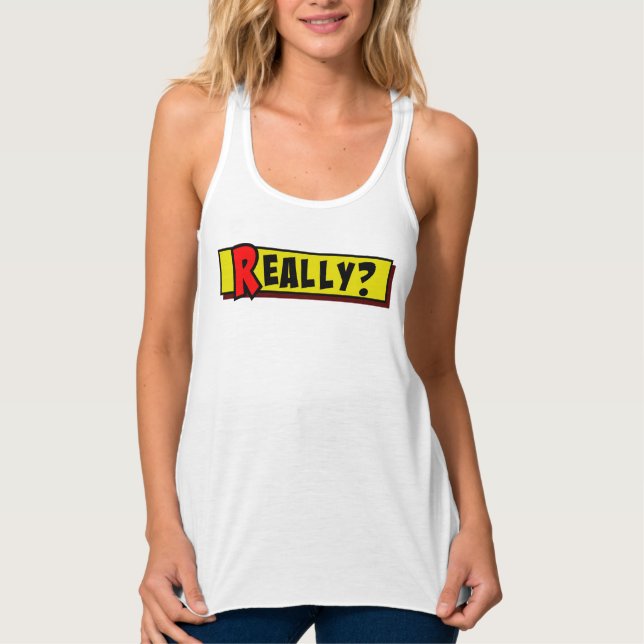 Cartoon box really tank top (Front)