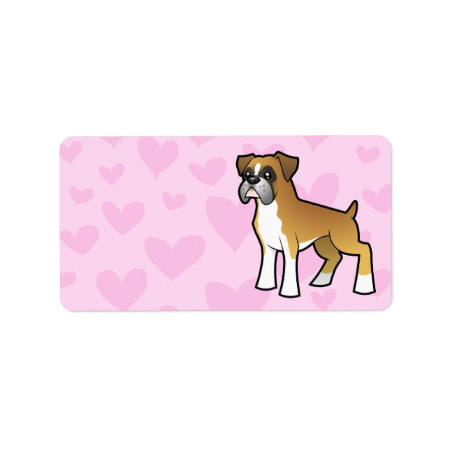 Cartoon Boxer Label (Front)