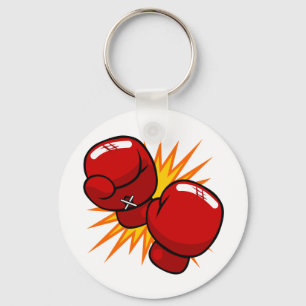 Cartoon Boxing Gloves Keychain