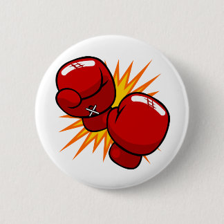 Cartoon Boxing Gloves Pinback Button