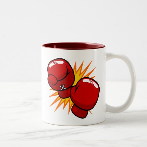Cartoon Boxing Gloves Two_Tone Coffee Mug