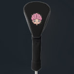 Cartoon brain with cute face and sparkles kawai golf head cover<br><div class="desc">Cartoon brain with cute face and sparkles kawai</div>