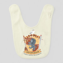 Cartoon Brave Gryffindor Crest Baby Bib
