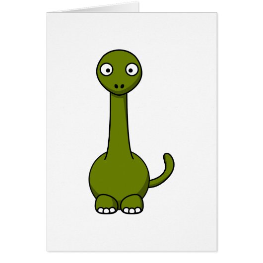 Cartoon brontosaurus cards (Front)