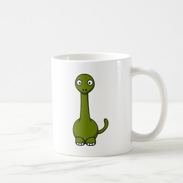 Cartoon brontosaurus coffee mug (Right)
