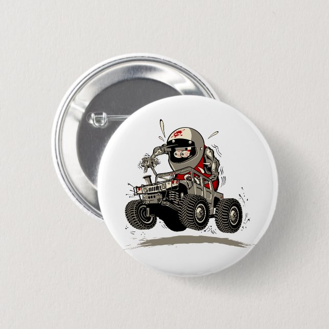 Cartoon Buggy Button (Front & Back)