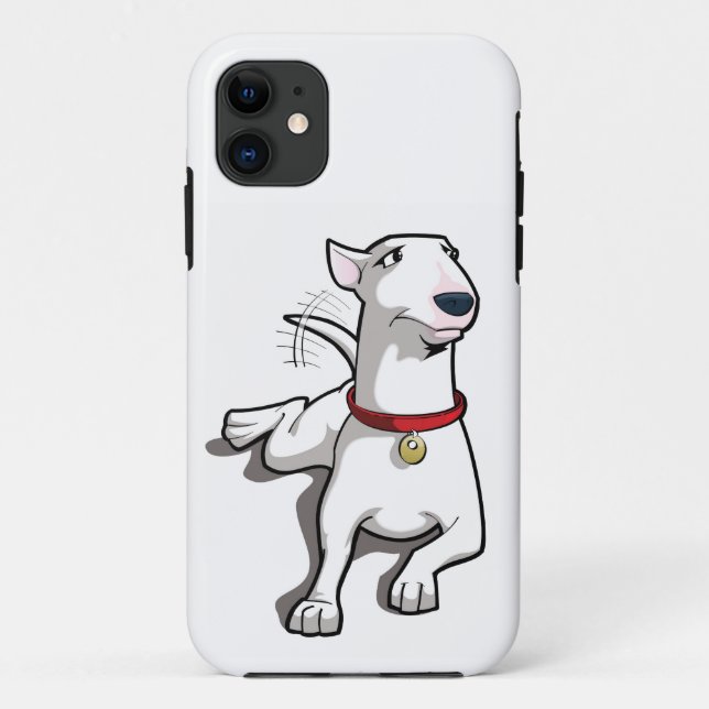 Cartoon Bull Terrier Case (Back)