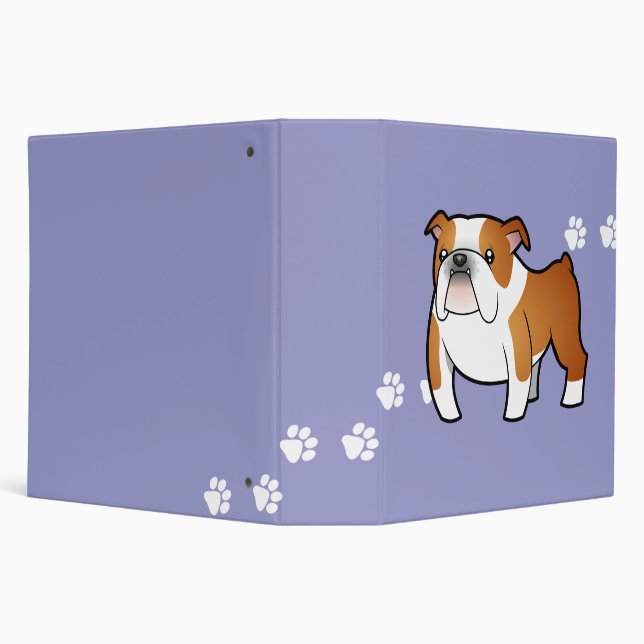 Cartoon Bulldog Binder (Background)