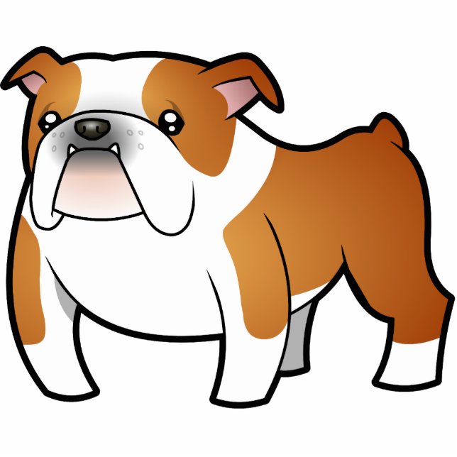 Cartoon Bulldog Cutout (Front)