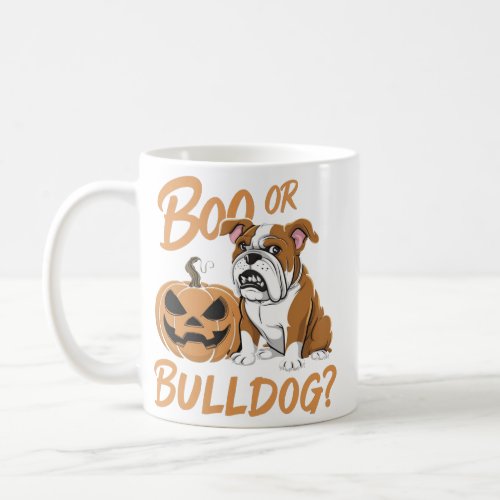 Cartoon Bulldog Halloween Pop Art  Coffee Mug