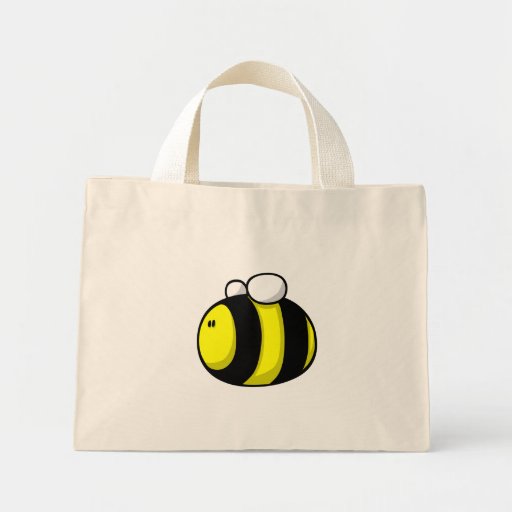 Cartoon Bumble Bee Mini Tote Bag | Zazzle