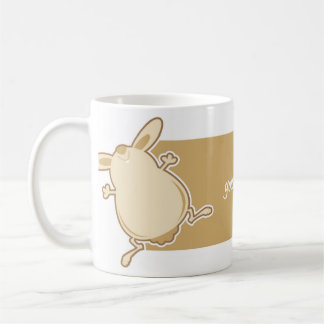 Cartoon bunny illustration coffee mug