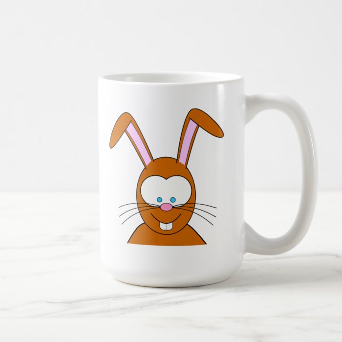 Cartoon Bunny Rabbit Face Mug