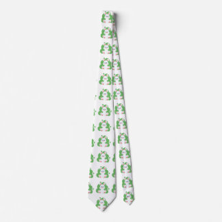 Cartoon bunny splash neck tie