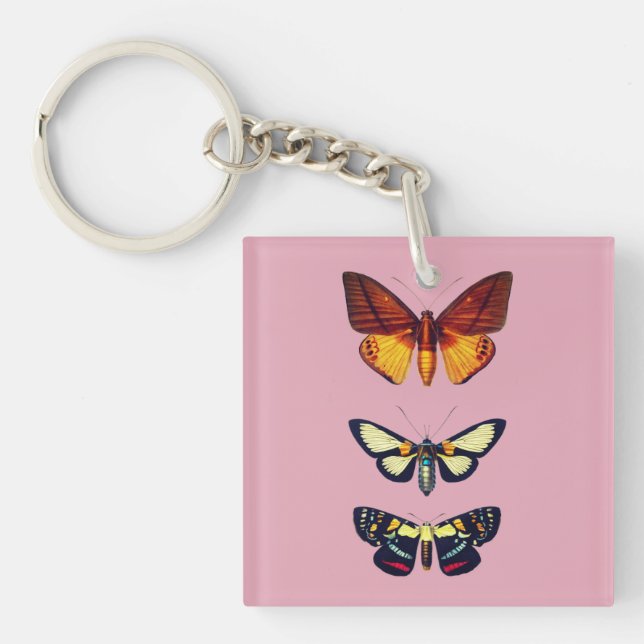 Cartoon Butterflies Keychain (Front)
