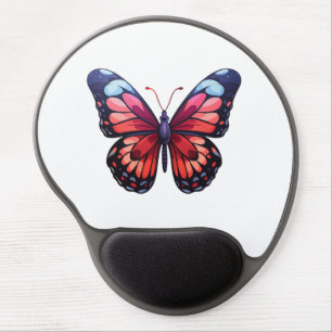 Cartoon butterfly illustration gel mouse pad