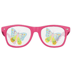 Cartoon Butterfly Retro Sunglasses
