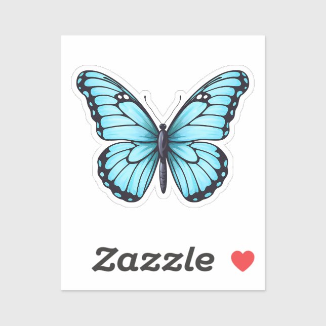Cartoon butterfly sticker (Sheet)