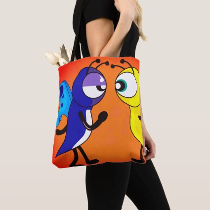 Cartoon Butterfly Tote Bag