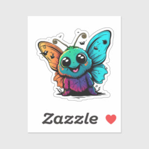 cartoon-butterfly-with-butterfly-its-head sticker