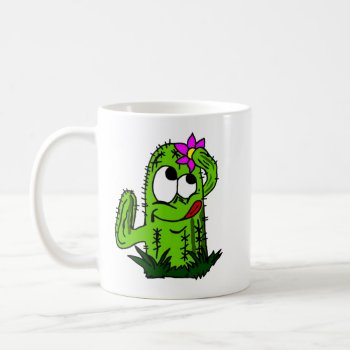 Cartoon Cactus  Coffee Mug by PugWiggles at Zazzle