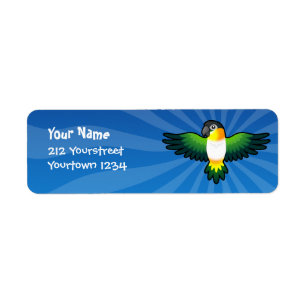 Cartoon Caique / Lovebird / Pionus / Parrot Label