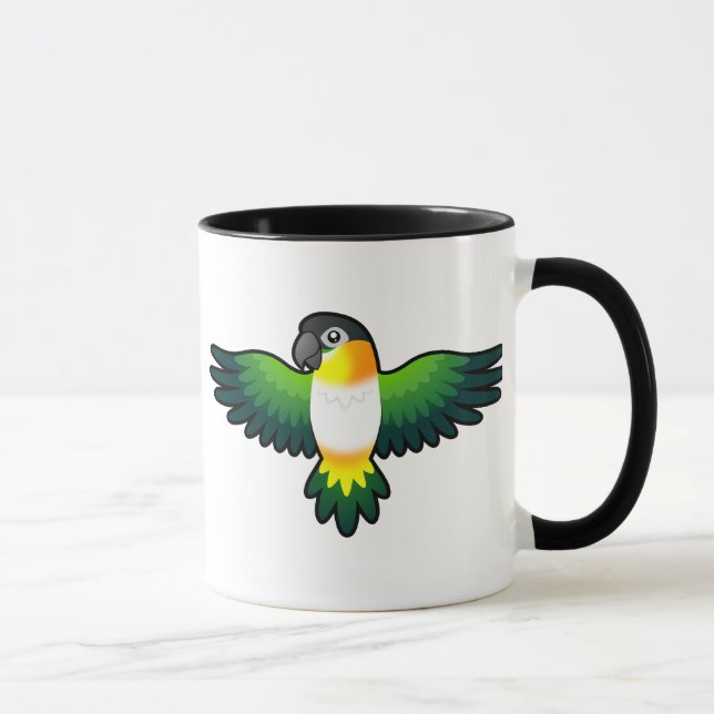 Cartoon Caique / Lovebird / Pionus / Parrot Mug (Right)