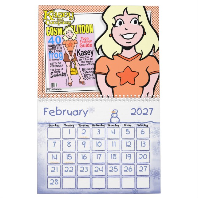 Cartoon Calendar | Zazzle