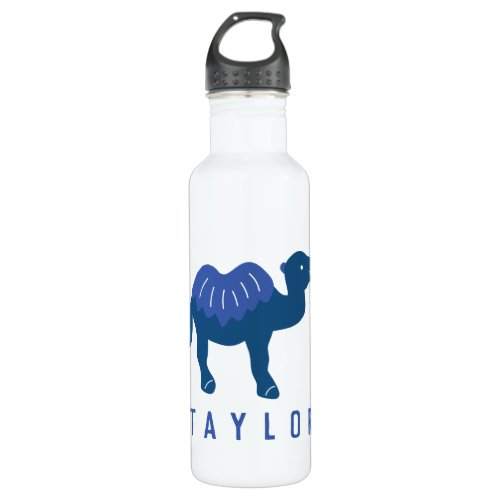 Cartoon Camel Blue Bactrian 2 Humps Personalized Stainless Steel Water Bottle