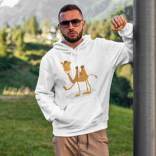 Cartoon Camel Smiling Desert Animal Character Hoodie