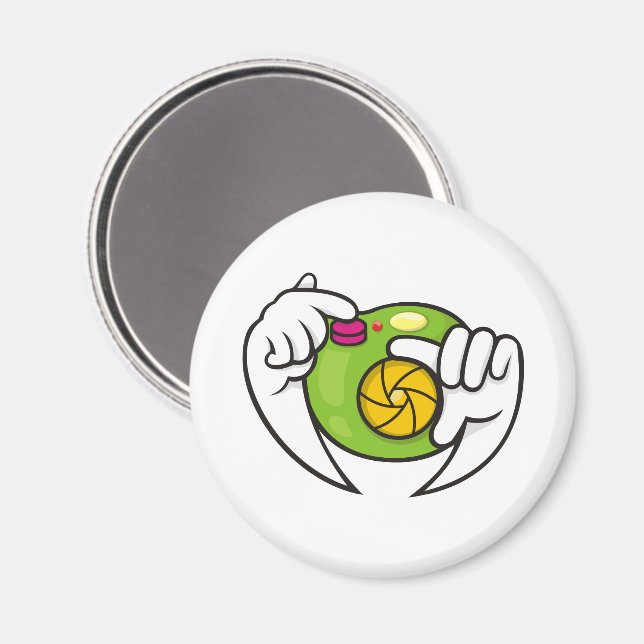 Cartoon Camera Magnet (Front/Back)
