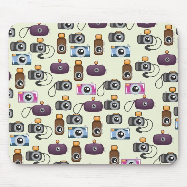 Cartoon camera pattern mouse pad (Front)