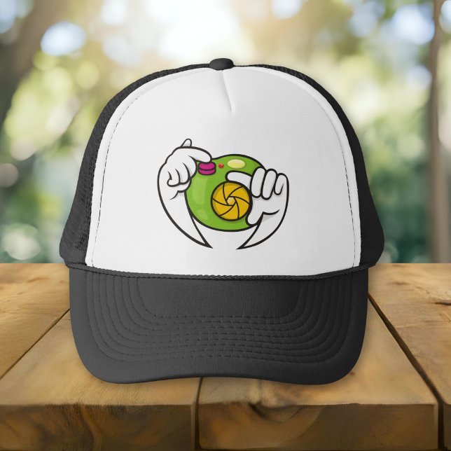 Cartoon Camera Trucker Hat (Creator Uploaded)