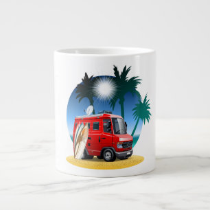 Cartoon Camper Giant Coffee Mug