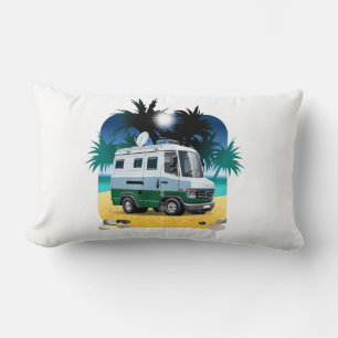 Cartoon Camper Lumbar Pillow