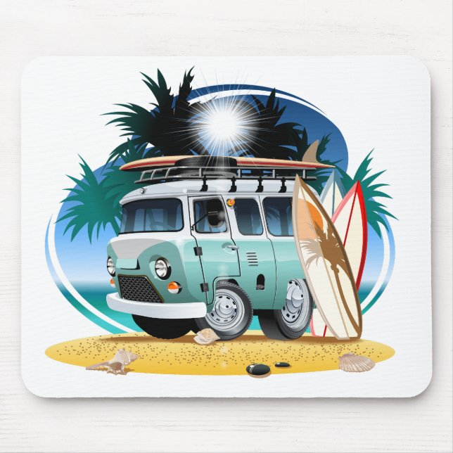 Cartoon Camper Mouse Pad (Front)