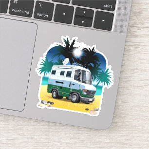 Cartoon Camper Sticker