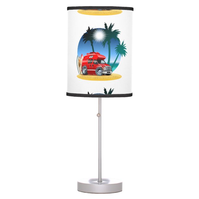 Cartoon Camper Table Lamp (Front)