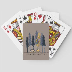 Cartoon Camping Poker Cards