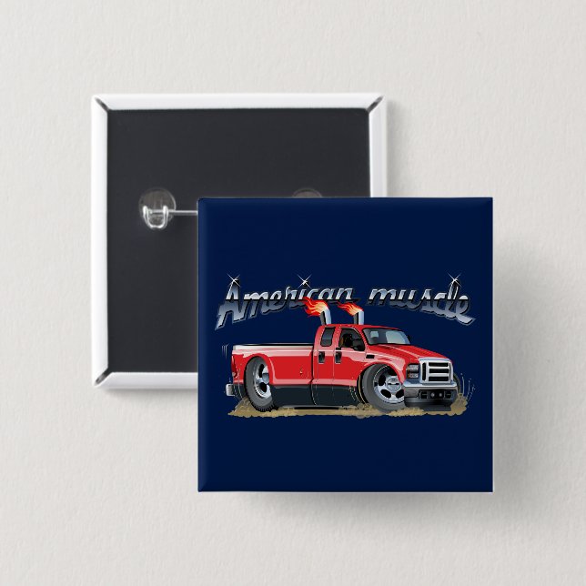 Cartoon car button (Front & Back)