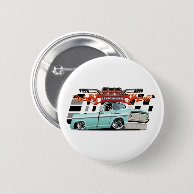 Cartoon car button (Front & Back)