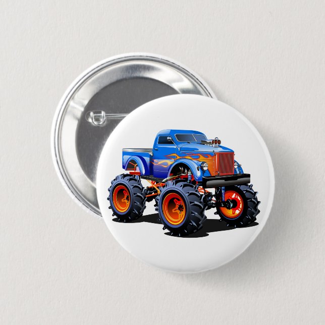 Cartoon car button (Front & Back)