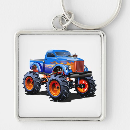 Cartoon car keychain