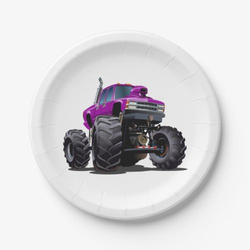 Cartoon car paper plates