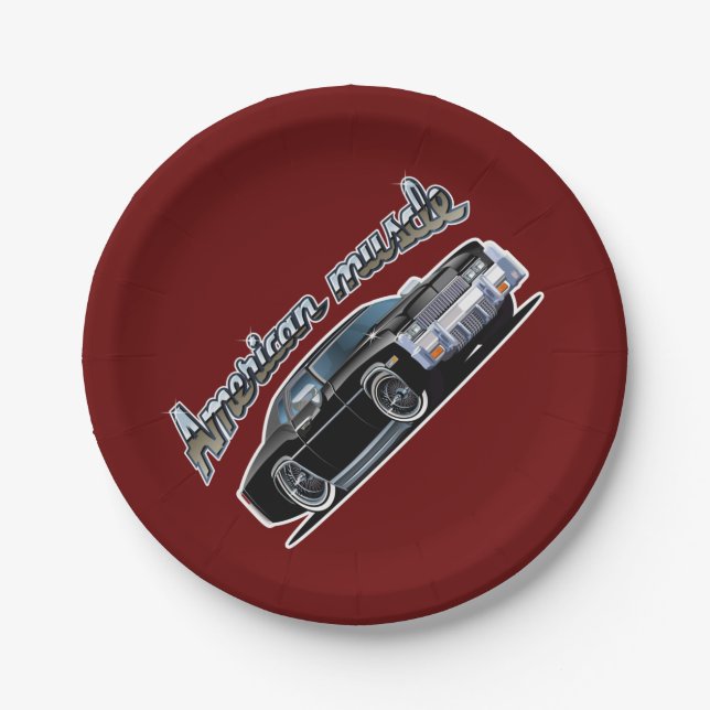 Cartoon car paper plates (Front)