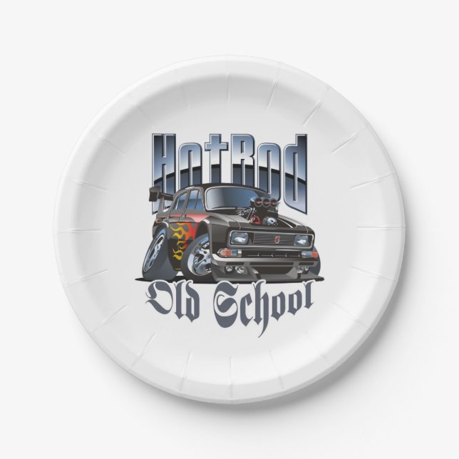 Cartoon car paper plates (Front)