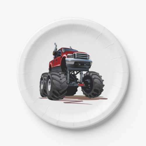 Cartoon car paper plates