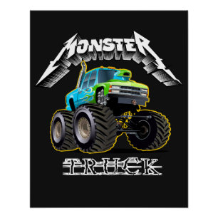 Cartoon car poster