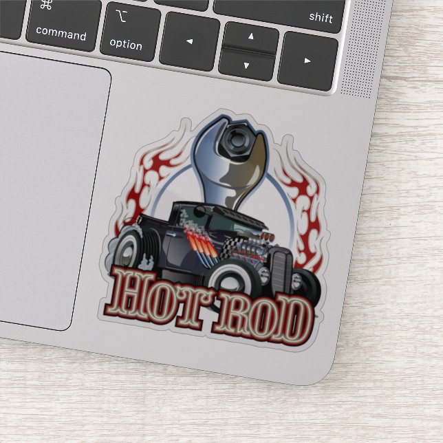 Cartoon car sticker (Detail)